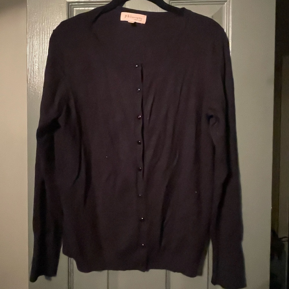 Philosophy Black Cardigan